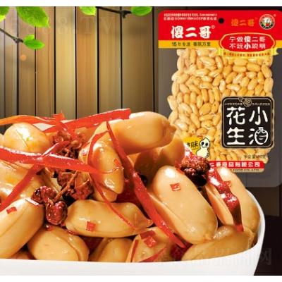 傻二哥小酒花生透明裝香辣味90g