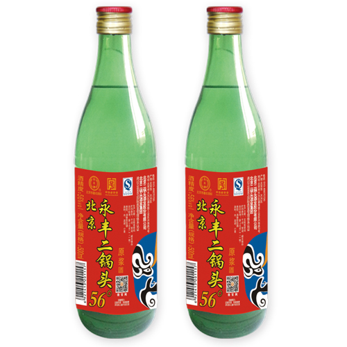 永豐原漿二鍋頭酒 酒精度 56° 500ML×12瓶綠瓶.jpg