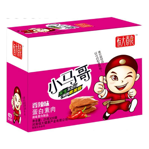 恒大素食小馬哥香辣味蛋白素肉25gx20袋.jpg