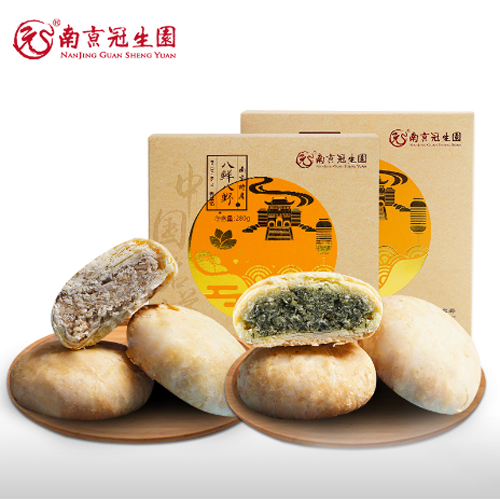 南京冠生園特產(chǎn)豬肉脯鴨油酥玉米餅八鮮八野蜂蜜1.png