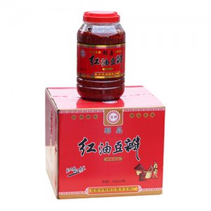 恒坤郫縣紅油豆瓣箱裝4kg
