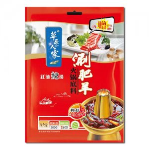 草原人家紅油涮肥羊火鍋底料200g