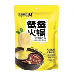 遇見麻辣先生鴛鴦火鍋底料檸檬紅湯268g