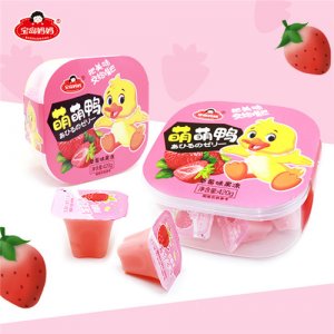 寶島媽媽萌萌鴨草莓味果凍420g